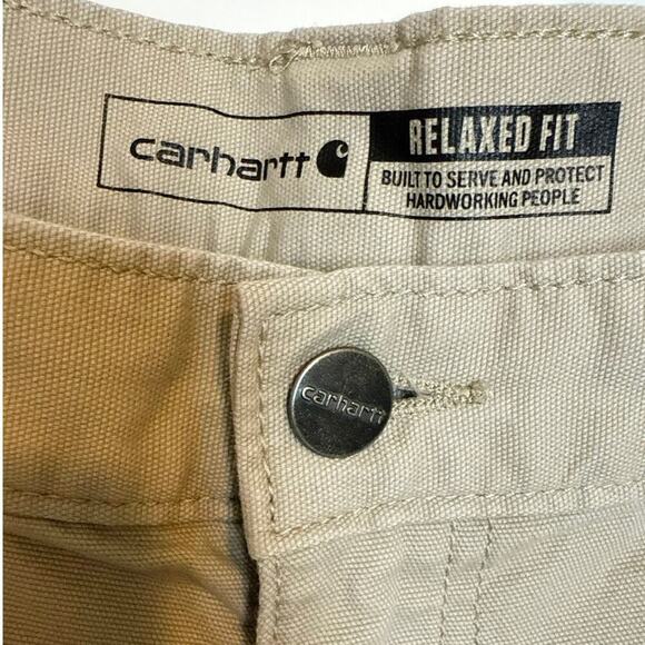 Carhartt Mens Rugged Flex Relaxed Fit Canvas Work Pant 36x30 Tan - Picture 5 of 12